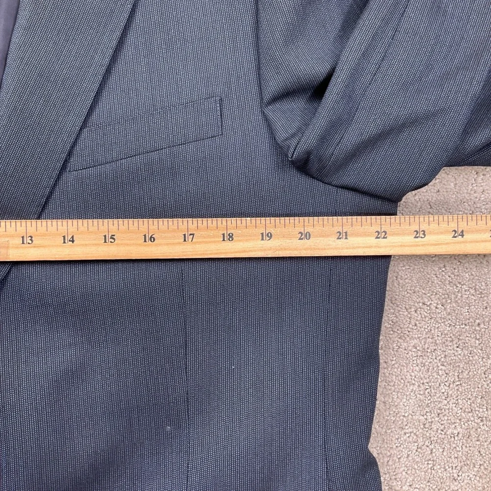 J. Crew Ludlow Blazer‎ Mens 44R Blue Black Flecked Slim Fit 4 Season Wool Jacket